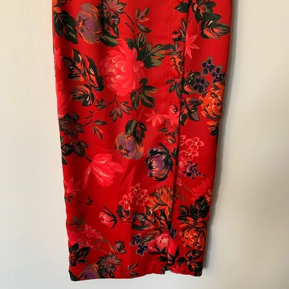 ZARA Floral Silk Skirt - Picture 3 of 7